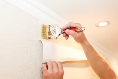 Pose de papier peint à Chaumuzy — revêtements muraux et toiles de verre